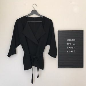 black double snap Madewell tunic top